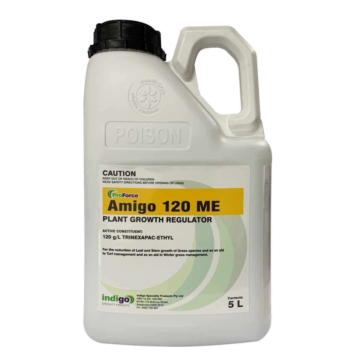 Amigo 120 is a micro emulsion formulation of trinexapac ethyl and used as a turf growth regulator.