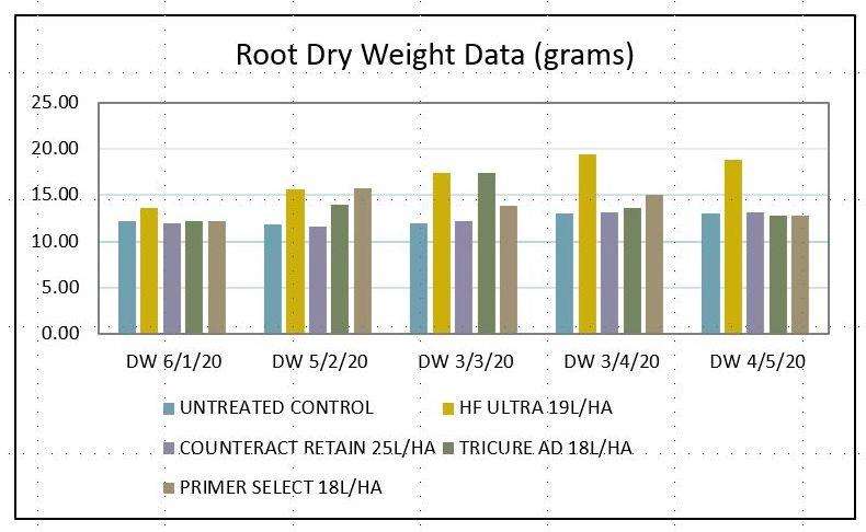 Hydroforce Ultra soil wetting agent improves root growth