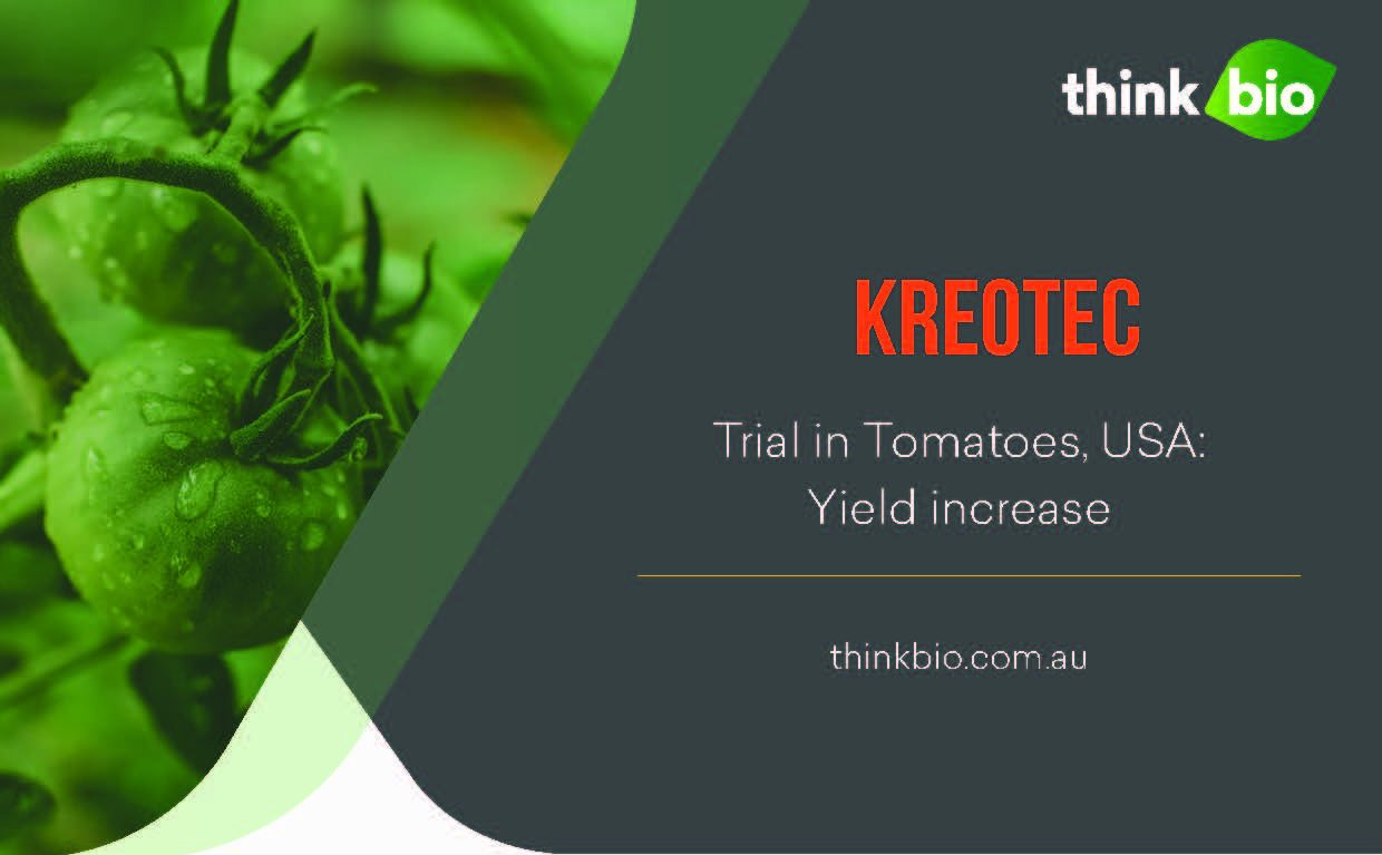 Kreotec bio-stimulant use in tomatoes
