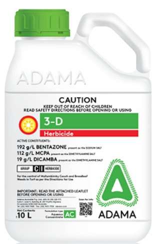 3D herbicide for sedge control