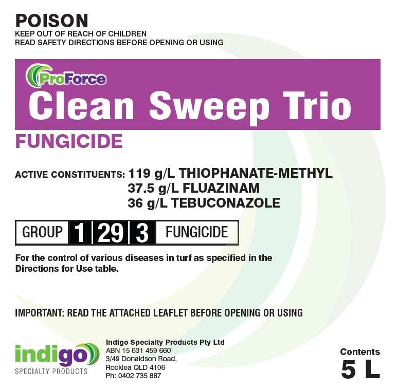 Clean sweep Trio turf fungicide