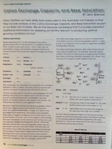 CEC and base saturation of soil CEC and soil base saturation are important aspects of soil chemistry and impact on turfgrass growth