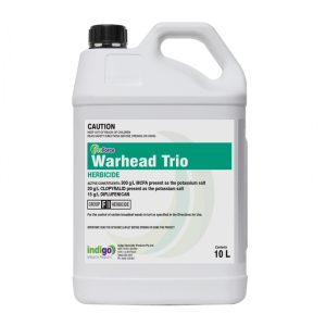 Warhead Trio herbicide 10L for Cape dandelion, Bindweed, persicaria capitata and Morning Glory