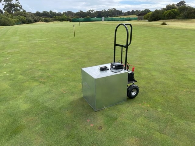 Light box with digital camera for turf quality assessments