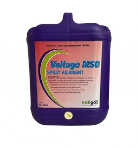 Voltage MSO spray adjuvant 20L use with Quinstar for Digitaria sanguinalis control