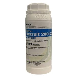 Recruit 200SC insecticide for african black beetle, Argentine scarab and pruinose scarab