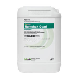 Numchuk Quad knockdown and pre-emergent herbicide 20L for curly dock & Persicaria capitata