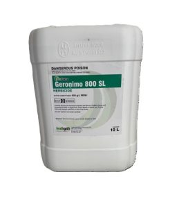 Geronimo 10L contains MSMA for Eleusine indica, summergrass or crabgrass (Digitaria sanguinalis), Parramatta Grass, kikuyu or paspalum
