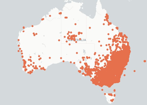 distribution of fleabane or horseweed in australia