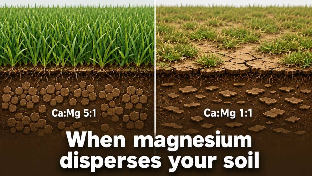 Magnesium soil dispersion compared with calcium flocculation in clay aggregates